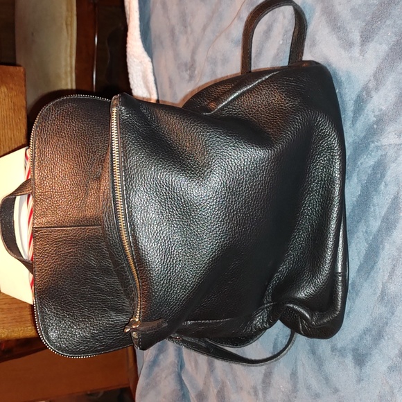 Vera Pelle Handbags - Vera Pelle Black Italian Leather small backpack. Excellent Used Condition.